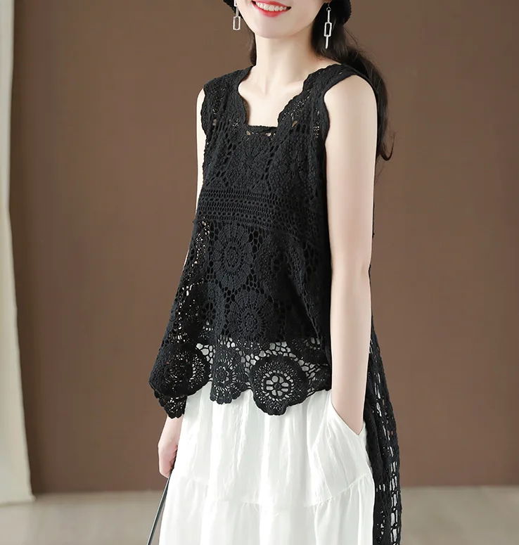

Harajuku Mori Girl Embroidery Summer Cotton Irregular Shirt Hippie Boho Women Loose Retro Solid Color Outerwear Blusas Mujer