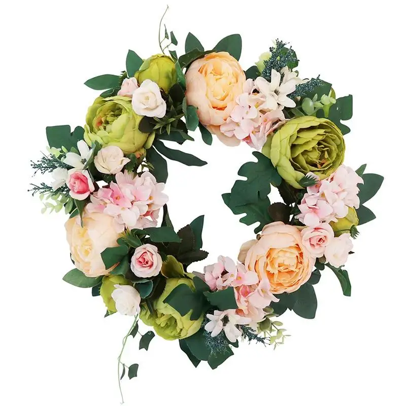 

Artificial Flowers Wreaths Door Perfect Quality Artificial Garland For Wedding Decoration Home Party Decor Wall-Mounted Home G