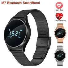Новый M7 Bluetooth SmartBand крови Давление монитор сердечного ритма Смарт Браслет фитнес трекер для Andriod IOS