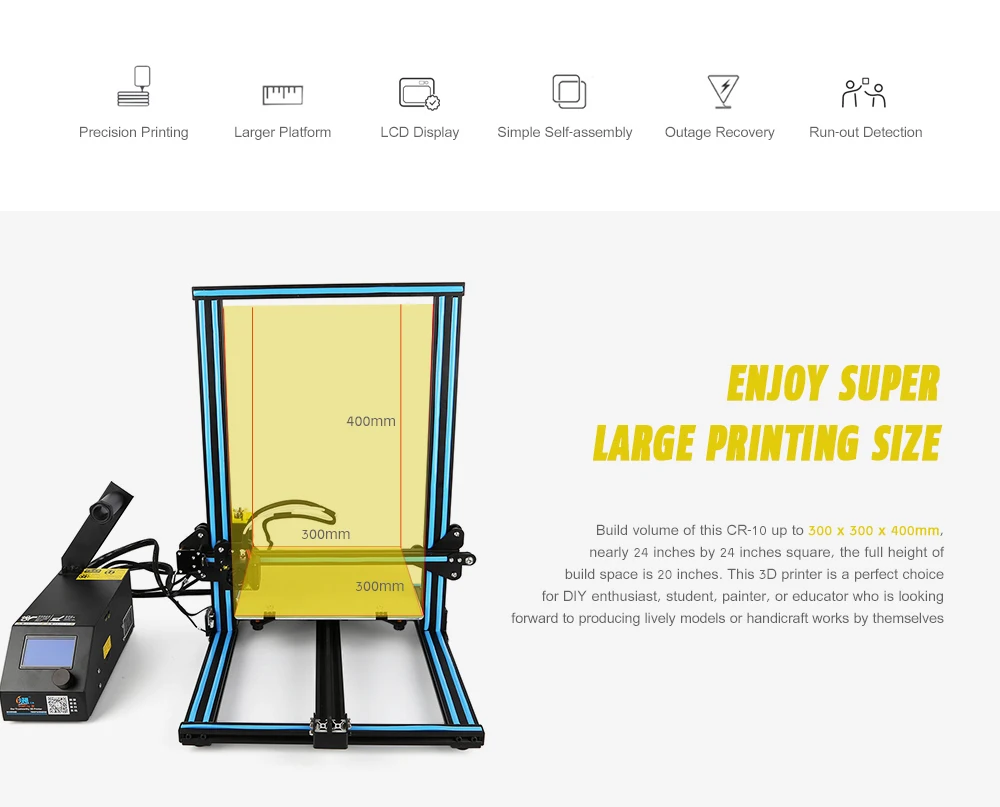Creality3D CR - 10 3D Desktop DIY Printer