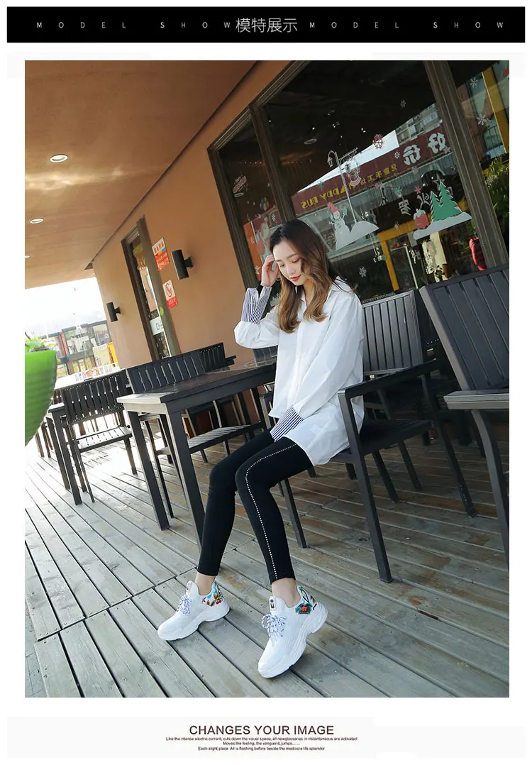 

2018 spring new black sports shoes female Korean ulzzang wild Harajuku students breathable running shoes tide.