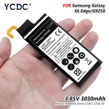 3030 мАч литиевая батарея телефона Батарея для samsung GALAXY S6 край батареи G9250 G925F G925FQ G925S S6Edge G925A G925V SM-G925l SGH-N516