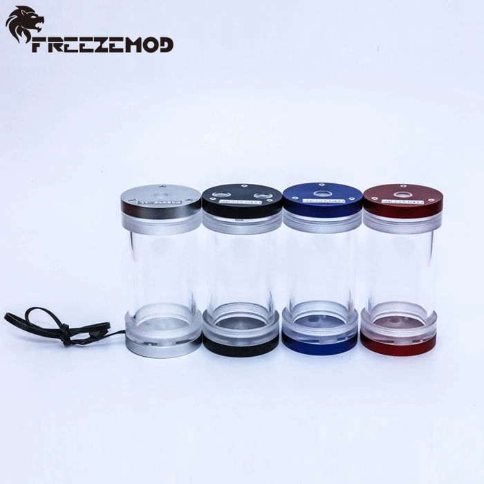 

Freezemod RGB reservoir 84mm cylinder water tank OD60mm computer water cooling. YSX-RGBS-84