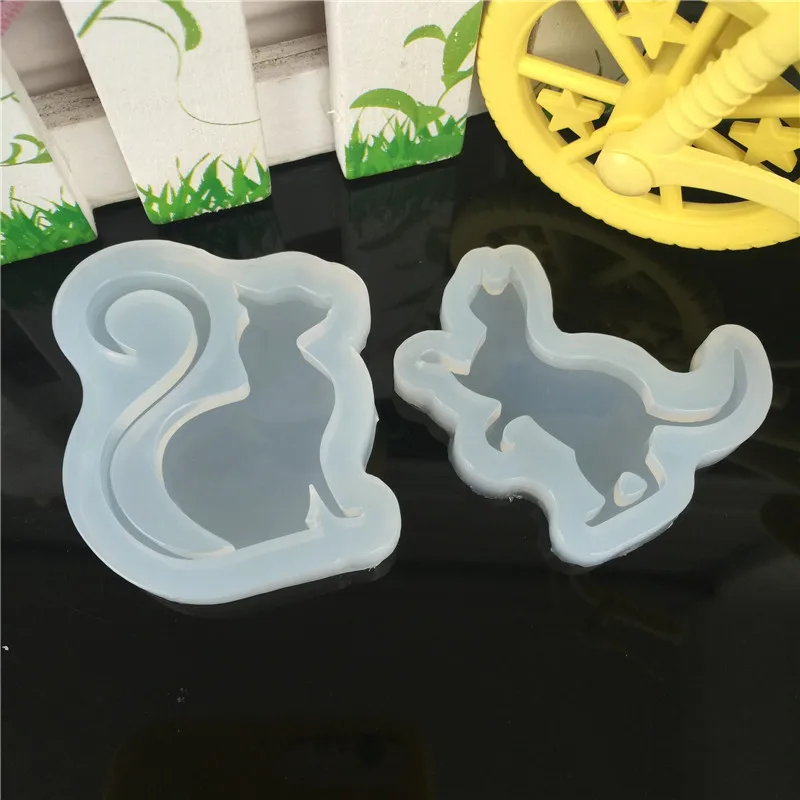 

2 pcs/set Small Cat Polymer Clay Silicone Mold,Crafting, Resin Epoxy, Jewelry Pendant Earrings Making, DIY Mobile Phone Decora
