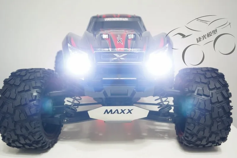 RC Запчасти, TRAXXAS X-MAXX светодиодный фары хвост светильник комплект, включающий в себя головной светильник кронштейн и переключатель