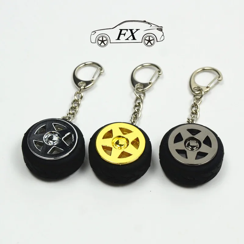 racing Aluminum For Honda Style Keychain Keyring JDM RIM wheel rays