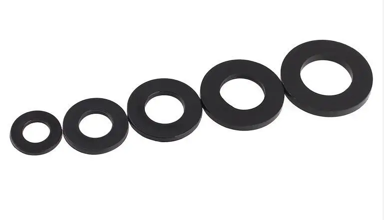 10Pcs-100Pcs DIN125 ISO7089 M2 M2.5 M3 M4 M5 M6 M8 M10 Plastic Nylon Washer Plated Flat Washer Seals Gasket Ring