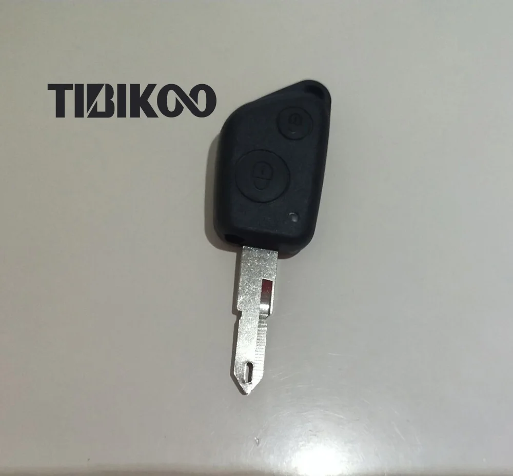 2 Buttons Key Shell For Peugeot 106 205 206 306 307 405 406 With 53# Key Blade (18)-1
