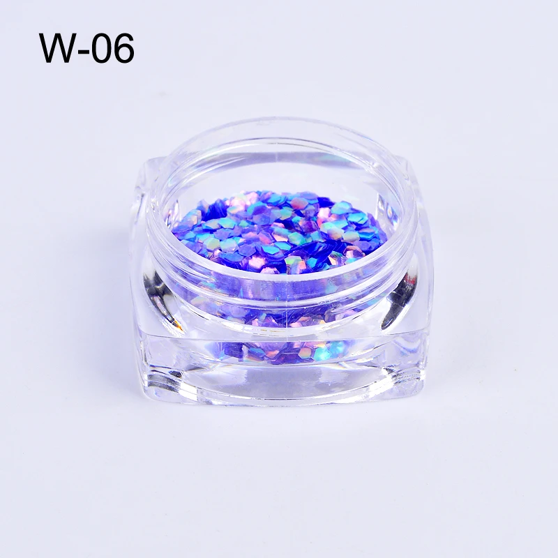 

12 Colors Optional Fish Scale Nail Sequins Mermaid Hexagon Glitter Sheets Manicure Nail Art Tips Decorations