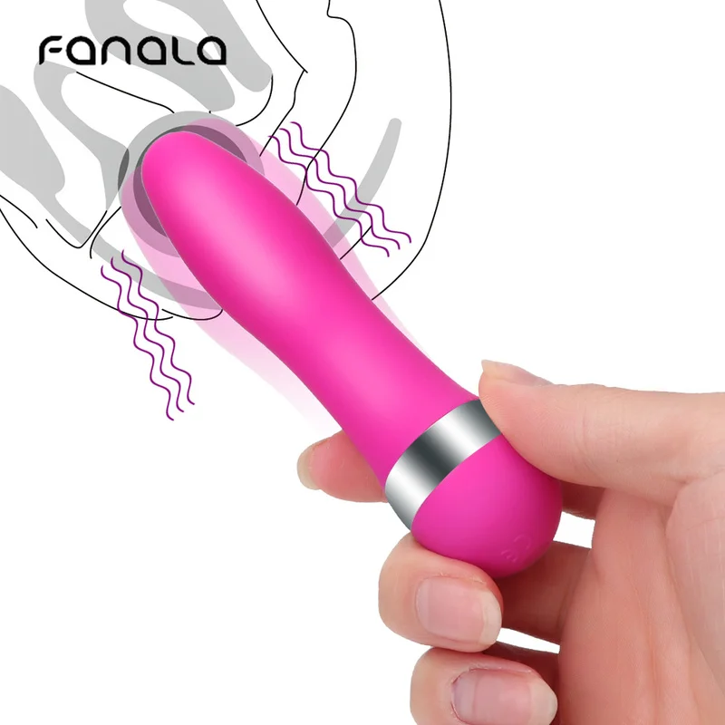 Мини дилдо FanaLa AV Stick вибратор пуля мультискоростной Стимулятор точки G анальная