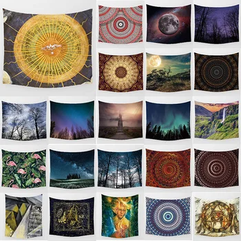 

Unicorn tapestry vintage eagle forest moon wall hanging tapestry home decoration large rectangle bedroom wall tapestry