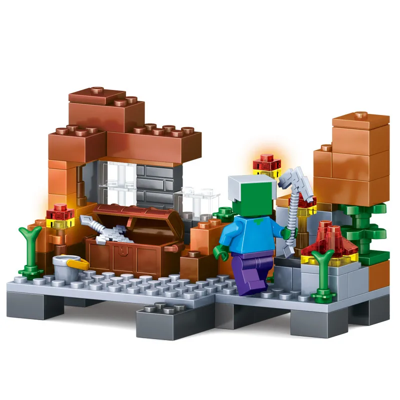 378pcs 4 in 1 MY WORLD Minecrafted Figures City Building Blocks Bricks Set Educational toys for Kids Gift Compatible Legoings 378pcs 4 in 1 MY WORLD Minecrafted Figures City Building Blocks Bricks Set Educational toys for Kids Gift Compatible Legoings