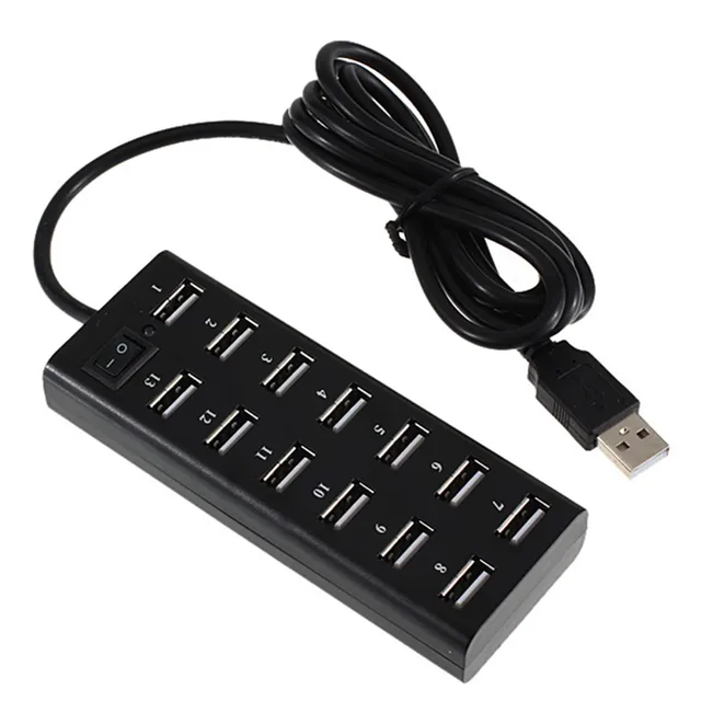 Best Price 13 Ports High Speed USB 2.0 USB Hub 480 Mbps Hub On/Off Switch USB Splitter Hub For PC Laptop Computer Peripherals Accessories Best Price 13 Ports High Speed USB 2.0 USB Hub 480 Mbps Hub On/Off Switch USB Splitter Hub For PC Laptop Computer Peripherals Accessories