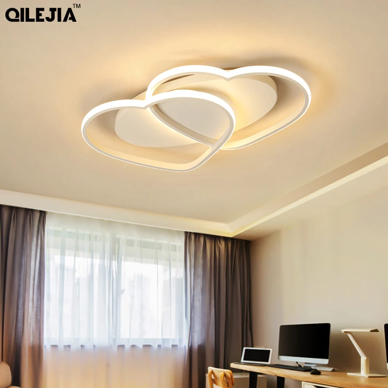 Modern Acrylic LED pendant lights for living room bedroom White Simple