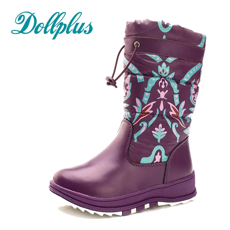 

2018 New Winter Kids Warm Snow Boots Children Warm Baby Girl Boot Waterproof Non-Slip For Girls Botas Eur Size 27#--32