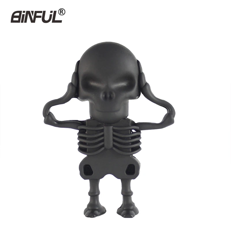 USB флеш накопитель милый мультяшный скелет ручка 4 ГБ/8 ГБ/16 ГБ/32/ГБ/64 ГБ карта
