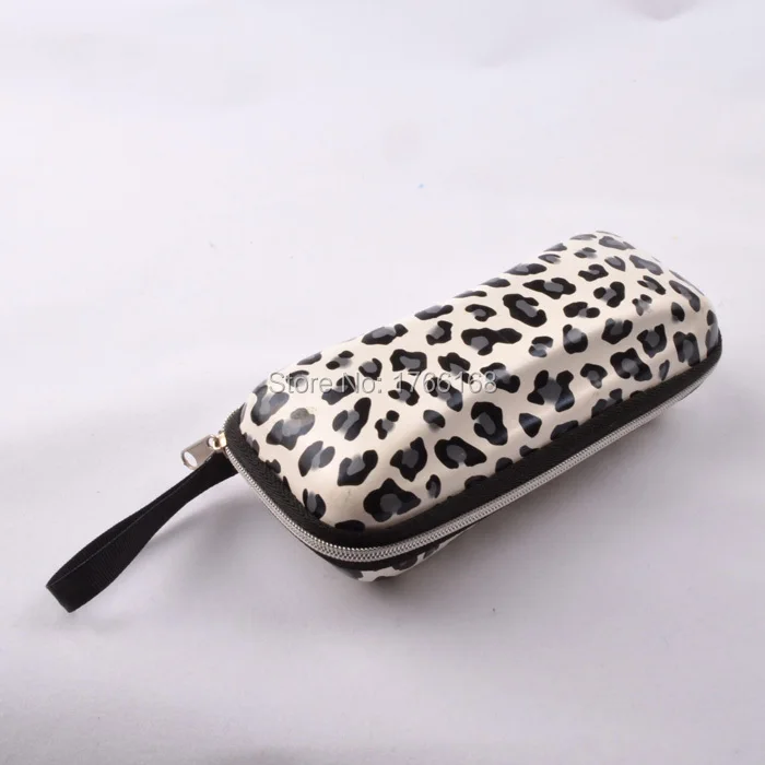 

5pcs/lot Leopard Printed EVA Eyewear Cases Sunglasses Holder Zipper EVA Glasses Cases Pouch Freeshipping