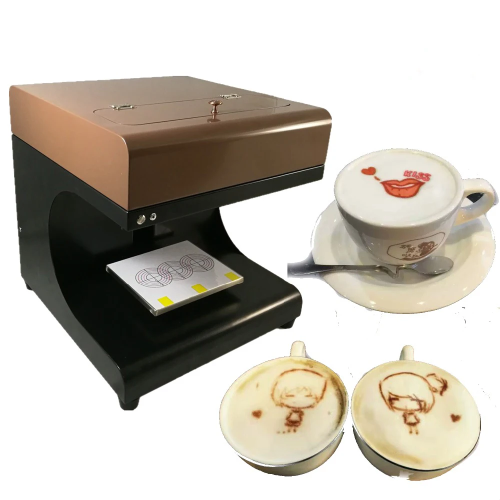 

3d coffee printer machine edible ink coffee printer printing machine coffee machine printer