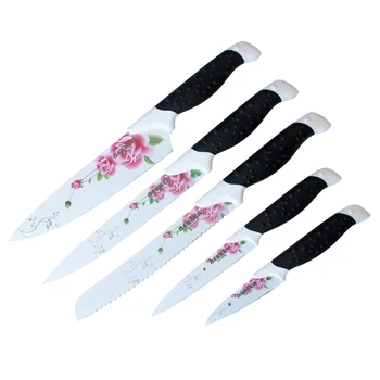 

2017 5PCS Stainless Steel Kitchen Knife Set 3.5" 5" 8" Chef Bread Cleaver Utility Fruit Paring Knife Cooking Knives Kitchenware