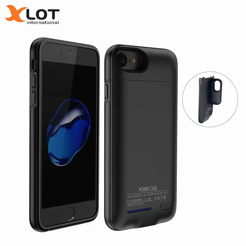 

Xlot popular battery charger case for iPhone 6 6s 7 8 power bank backup charging case 3000mAh magnetic holder adsorption stand