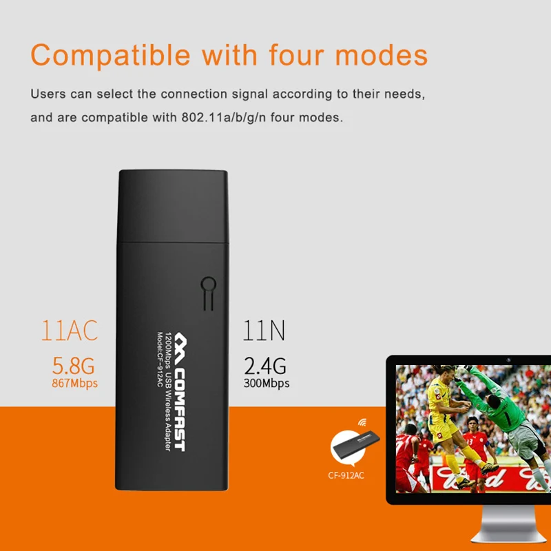 Горячий USB3.0 беспроводной WiFi адаптер двухдиапазонный 2,4G/5G USB WiFi сетевая карта для Windows MacOS