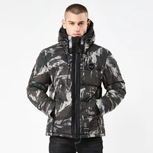 Мужские военные Стиль зимняя куртка и пальто Camo Parka 123