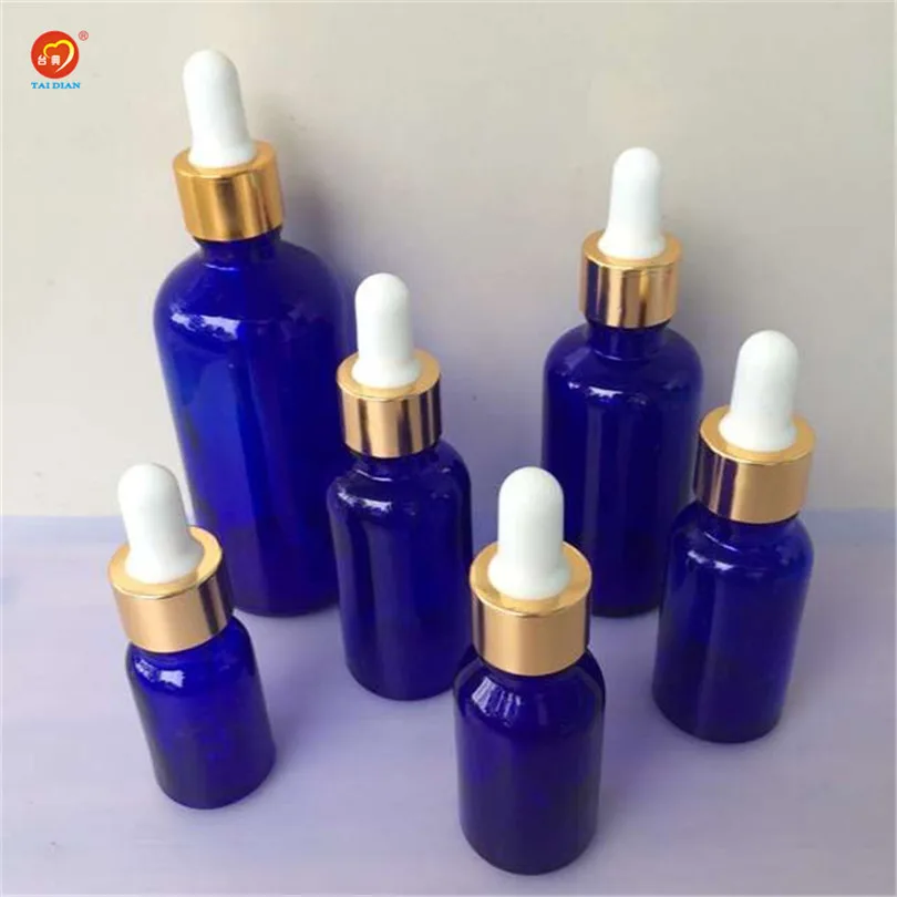 

Dropper Bottles 10ml 15ml 20ml 30ml 50ml 100ml Glass Dropper Bottles with Pipette Empty Blue Perfumes Bottles Liquid Jars 24pcs