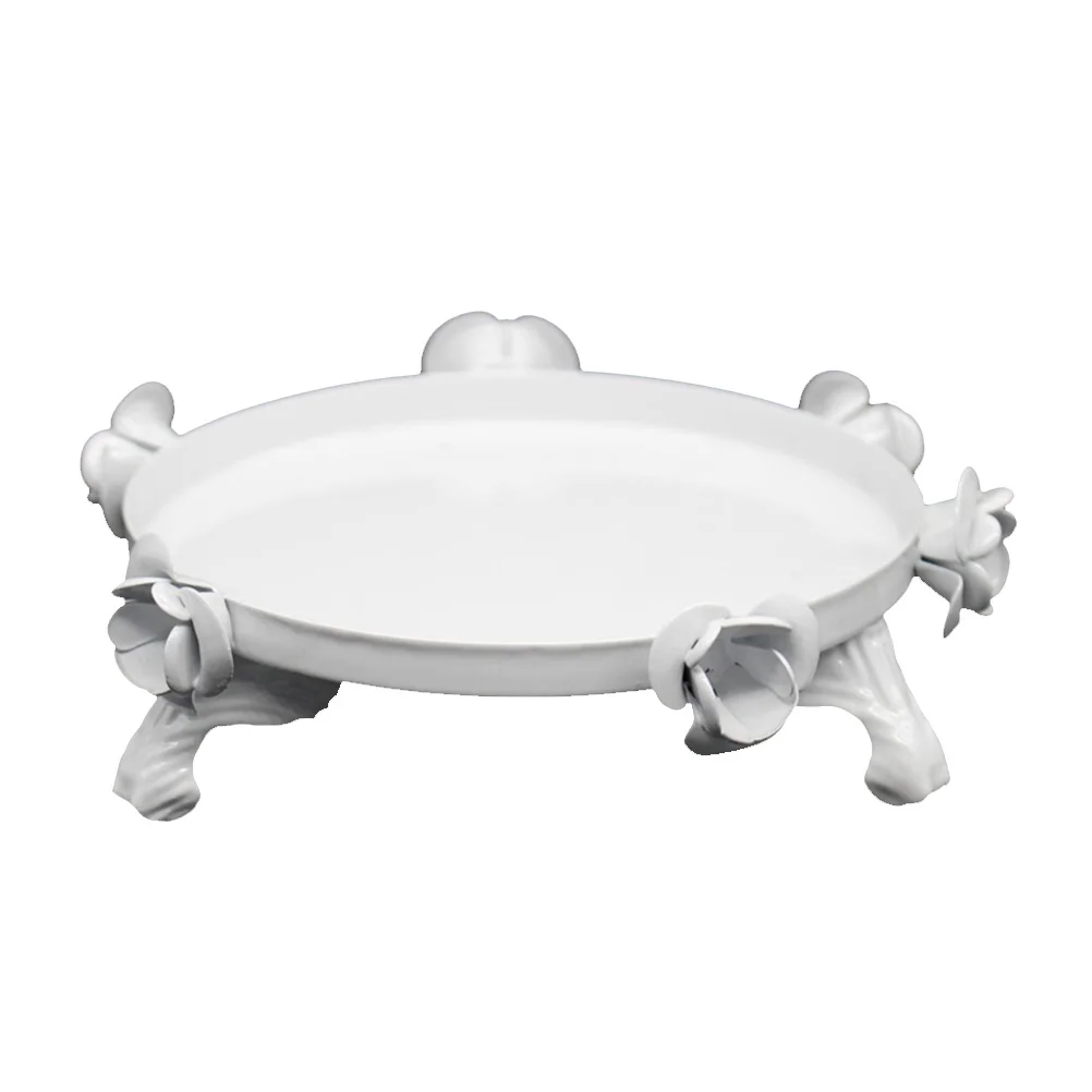 

1pc Round Cake Stands Dessert Plate Serving Platter Display for Wedding Birthday Party Decor