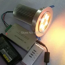 В Европу 24 В 4 провода беспроводной rgb 6X3 Вт светодиодный потолочный светильник 20 шт./лот для домашнего украшения освещения