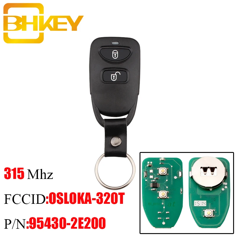 BHKEY дистанционный Автомобильный ключ для HYUNDAI 315Mhz Tucson Santa Fe Elantra 2006-2011 оригинальный