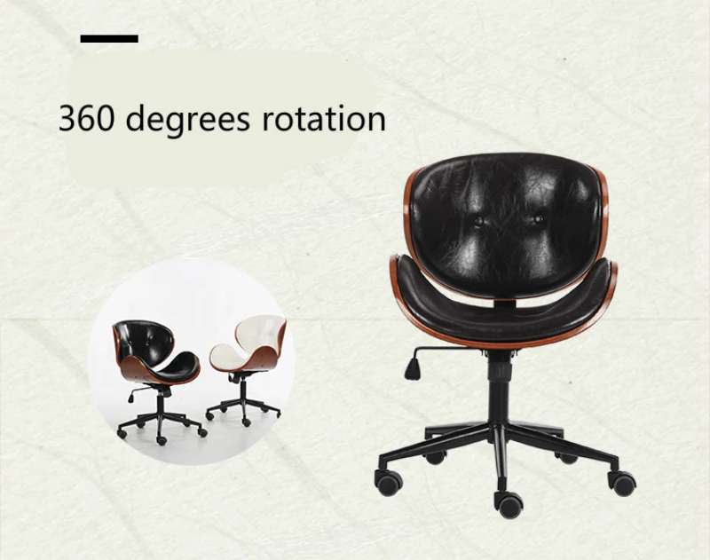 Solid Wood Vintage Chair Household Living Room Chair Lifted And