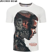 Странные вещи, 3D футболки для мужчин и женщин, футболка с принтом, летняя футболка, топ с коротким рукавом, хип-хоп, Прямая поставка, ZOOTOPBEAR
