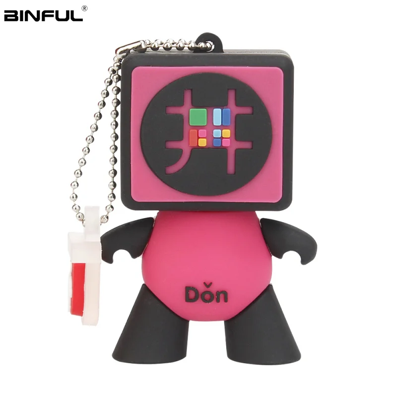 

New Arrival Usb Flash Drive 4G 8GB 16GB Robot Shaped Pendrive 32GB 64GB 128GB Memory Stick USB 2.0 Portable U Disk Free Shipping
