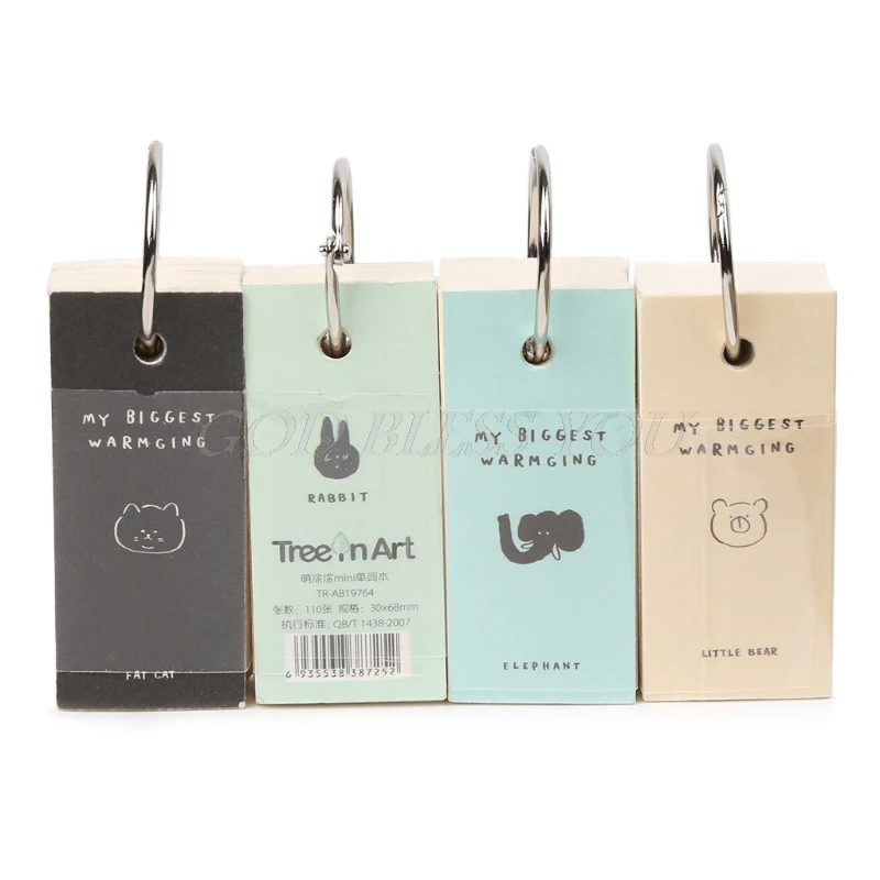 

Cute Note Pad 110 Sheets Lovely Mini Notebook School Supply Vocabulary Writing Reciting Book