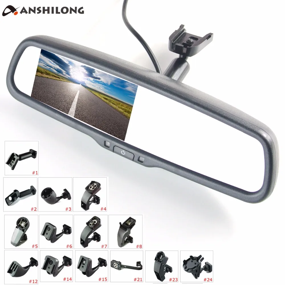 tft lcd color monitor rear view mirror installation free sample