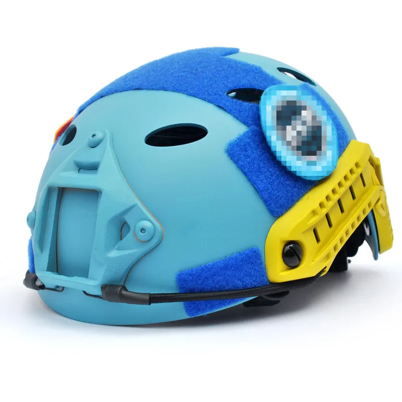 

BLUE U.S Military Tactical PJ Type Fast Ballistic Helmet for Outdoor Paintball CS Wargame Army