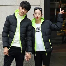 2017 new plus size Men and Women Classic Hooded Cotton Coat Homme Winter Thick Windproof Hoodie Parkas Warm Outwear Clothing