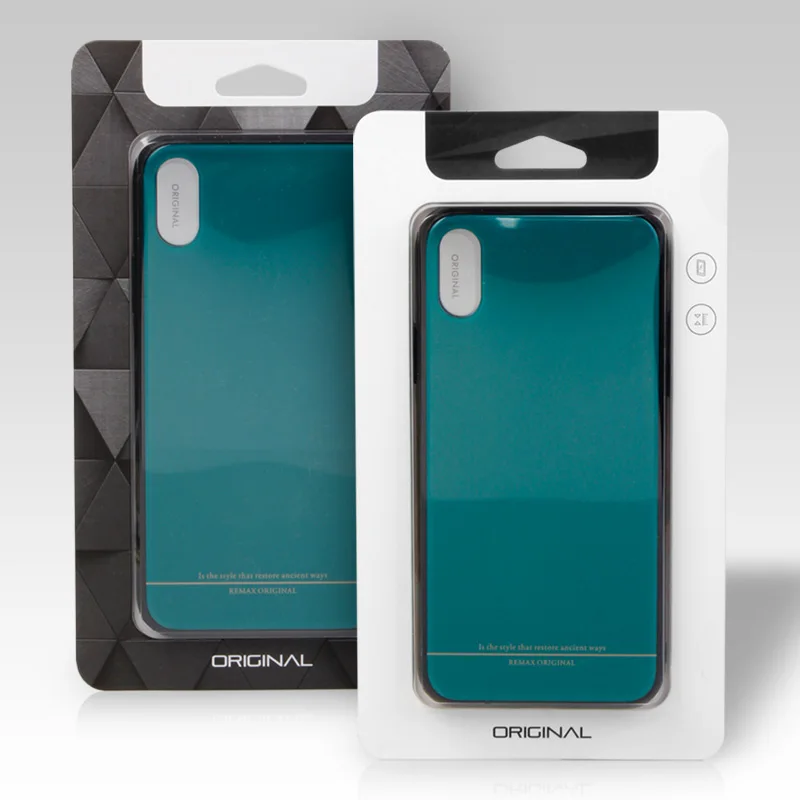 

100 pcs Wholesale Custom Logo Simple Kraft Paper With Transparent Plastic Packaging Box For Phone Case For iPhone X 6plus KJ-701