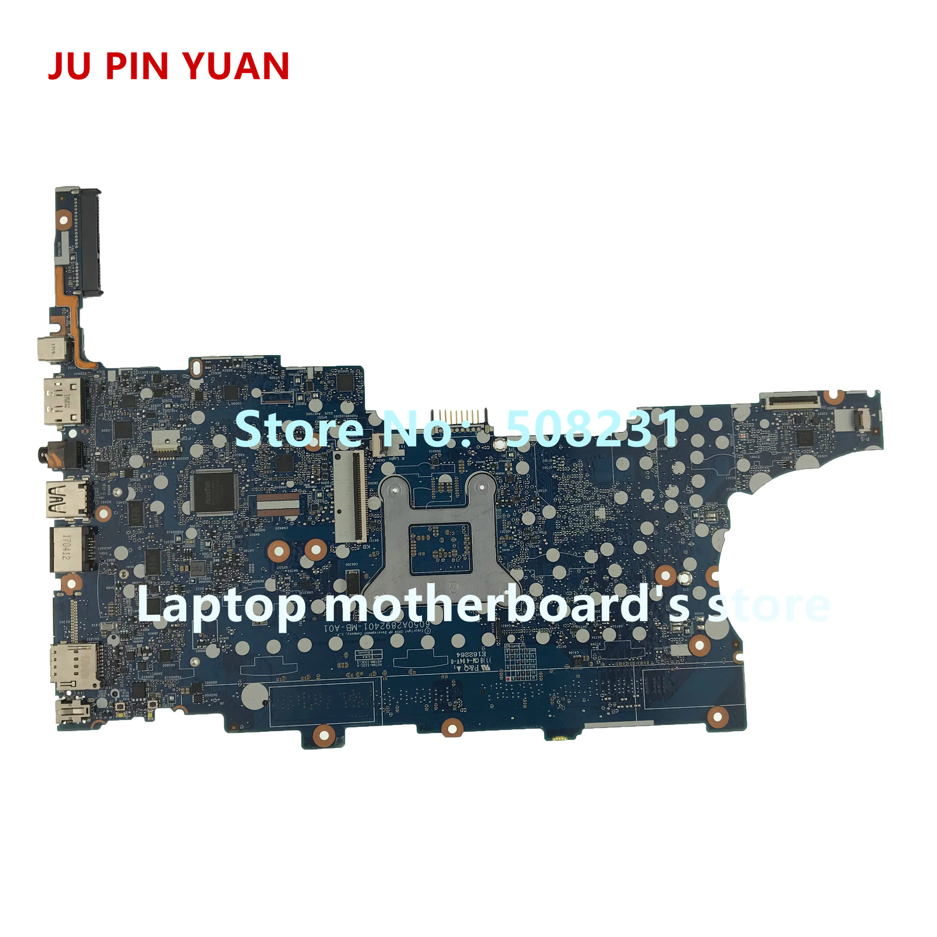 Ju pin yuan для ноутбука hp ProBook 430 G5 L01036-001 L01036-601 DA0X8BMB6F0 материнская плата для ноутбука I3-6006U полностью протестирована