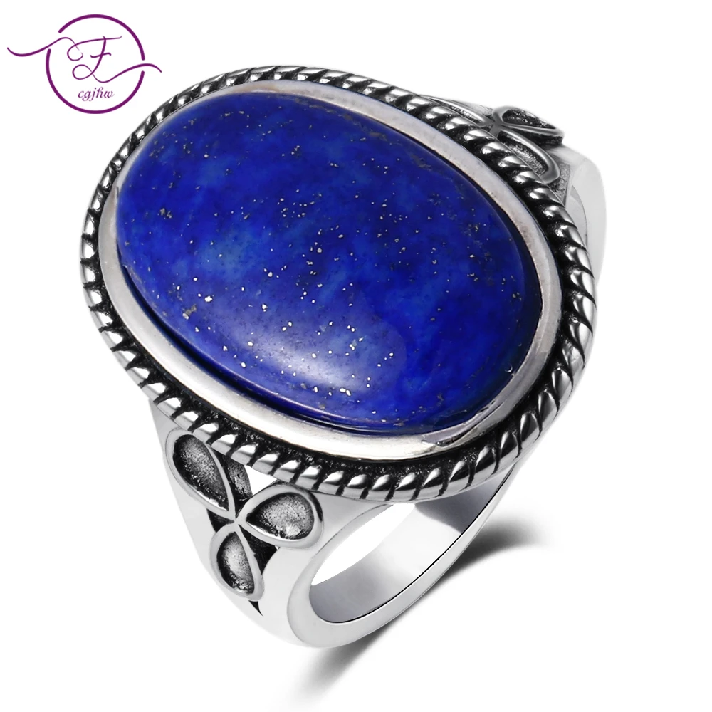 Pria Dan Wanita 925 Perhiasan Perak Cincin Pesta Retro Batu Bulan Alami Lapis Alami Dan Cincin Giok Putih 11x17mm Oval Besar Rings Aliexpress