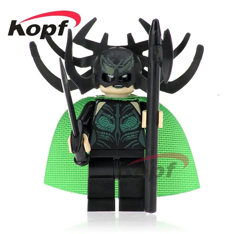 

Single Sale Super Heroes Hela Valkyrie Thor Wizard of Oz Wicked Witch Bricks Action Building Blocks Children Gift Toys PG250