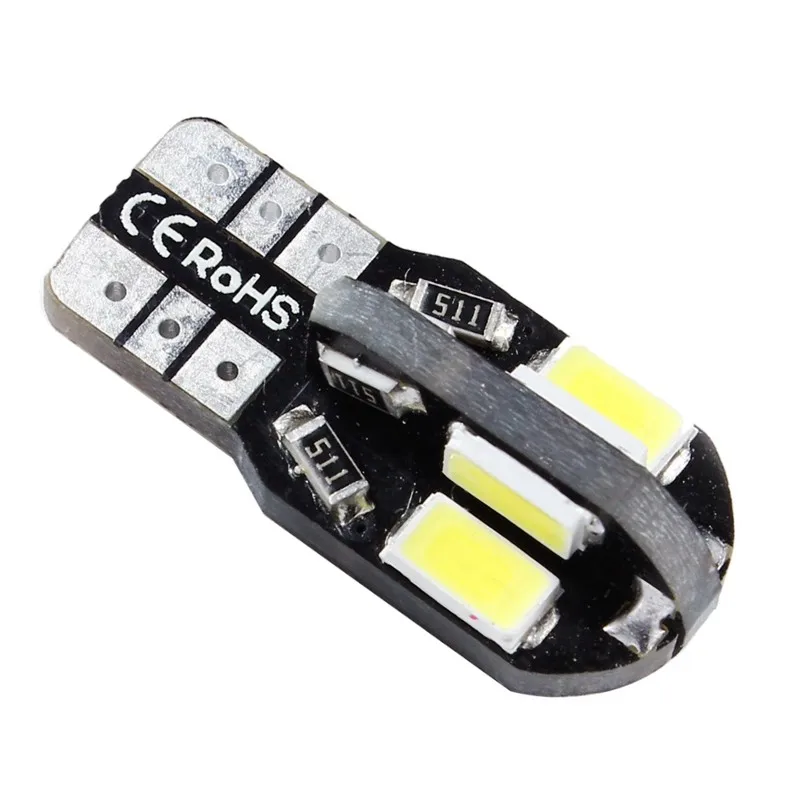 200 шт. Hige качество Canbus Error Free T10 T15 W5W 194 SMD светодиодные лампы 5630 5730 t10 8 SMD 8smd 400 люмен белый 12 V