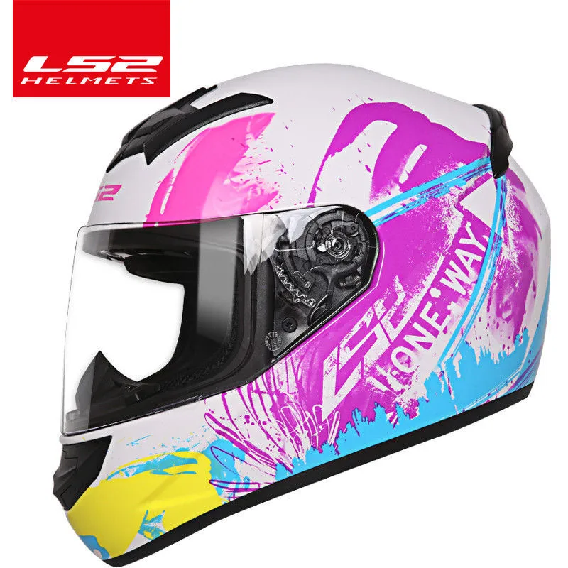 LS2 FF352 анфас мотоциклетный шлем Capacete Casco Casque ls2 шлем capacetes de motociclista ls2 ECE aproven - Цвет: Purple blue