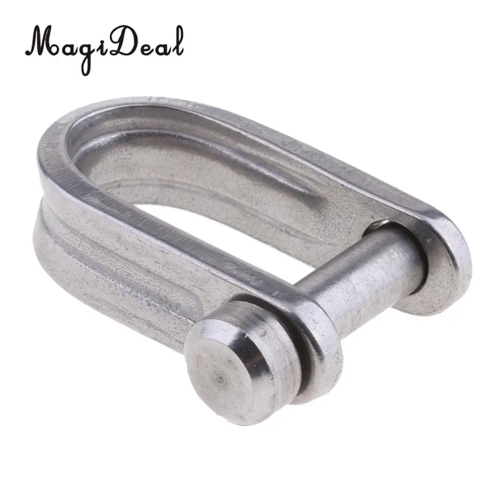 MagiDeal Marine 7mm 316 Stainless Steel D Shackle for Marine Canoe Boat Shade Sail Dinghy Yacht Replacement Parts Accessories