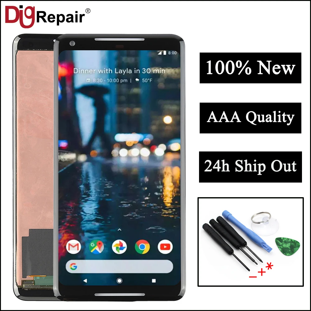 

For Google Pixel 2 xl LCD Display Touch Screen For Pixel 2 LCD Digitizer Replacements Parts Display For Pixel 2 XL Screen Black