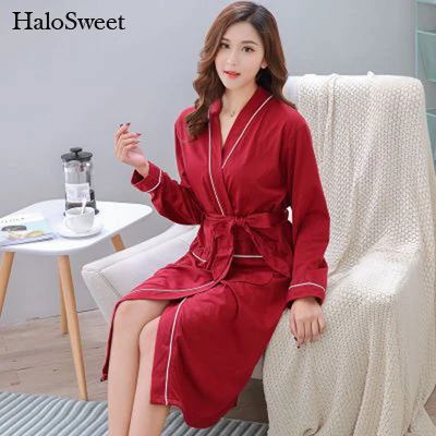 HaloSweet сексуальный халат Женский банный кимоно халаты подружки невесты женский