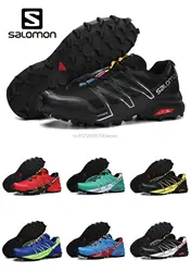 Salomon speed Cross 5 speed cross Pro спортивные брендовые кроссовки для прогулок на открытом воздухе Удобная дышащая обувь Eur 40-46