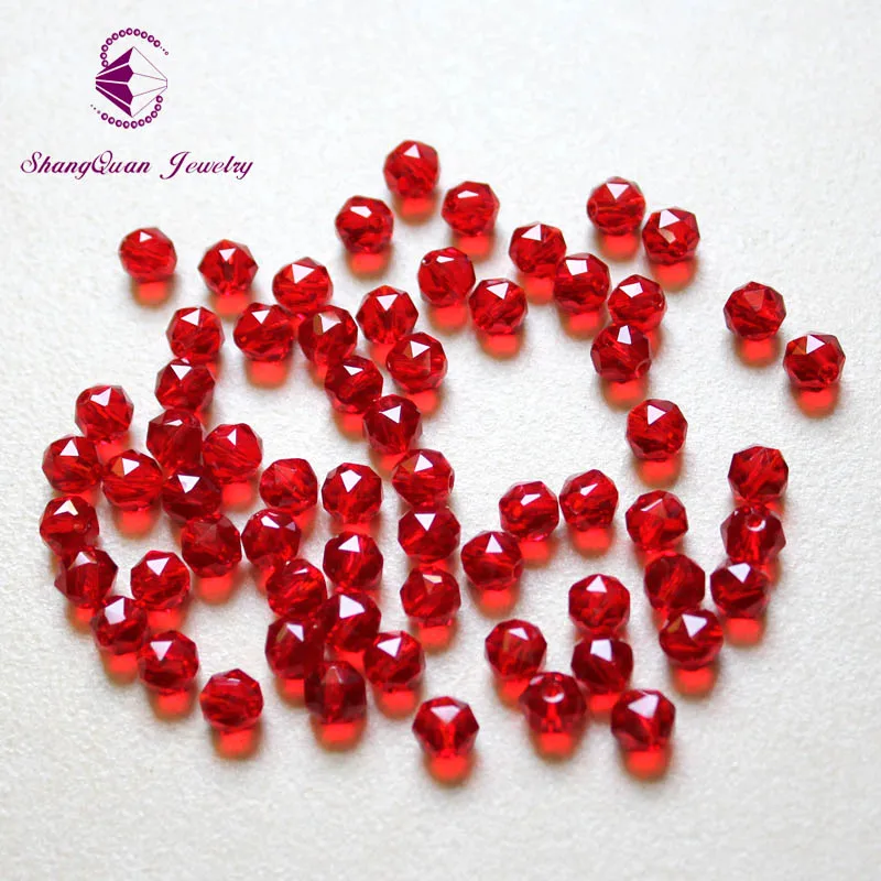 Граненые бусины из хрустального стекла 6 мм 100 шт.|beads loose|crystal glass beadsglass beads |