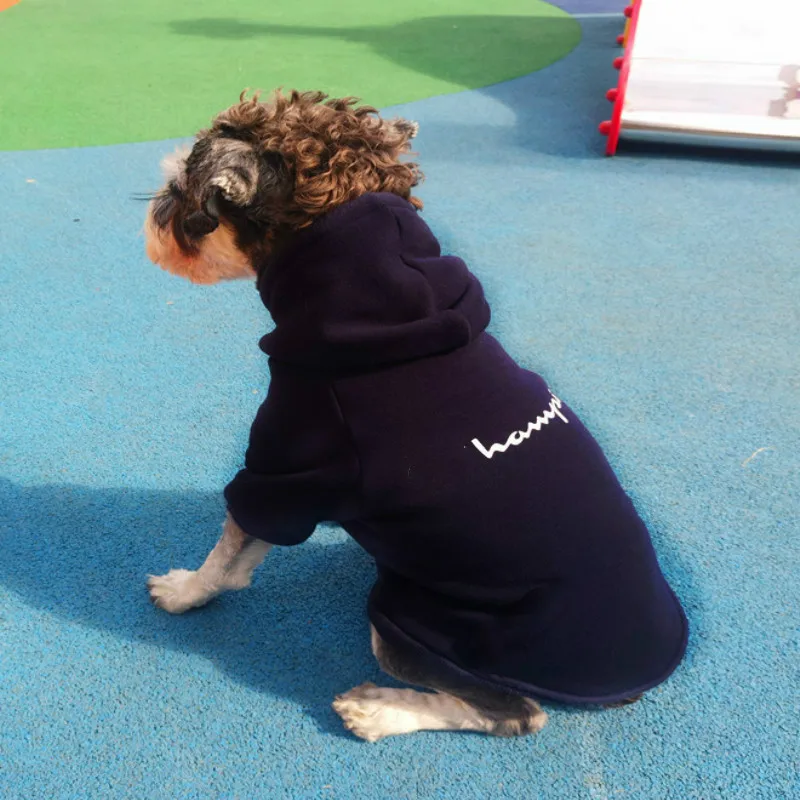 

Japanese and Korean style dog clothes pet tide brand cat hooded sweater autumn and winter warm coat suitable for medium and larg