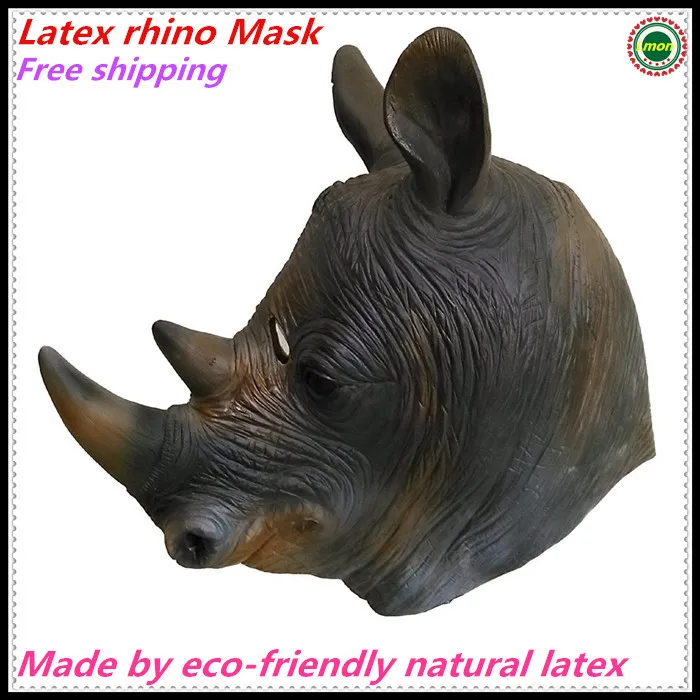 2015 Party Cosplay The Awesome Nice rhino Mask Advertisement rhino Toys
